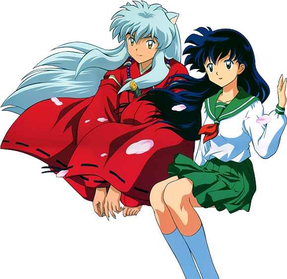 #inuyasha #kagome #anime #couple - Kagome Y Inuyasha Png Clipart (579x562), Png Download