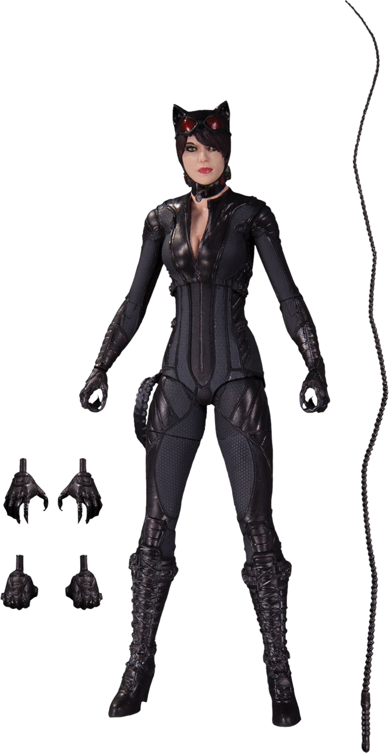 Arkham Knight - Arkham Knight Catwoman Figure Clipart (768x1485), Png Download