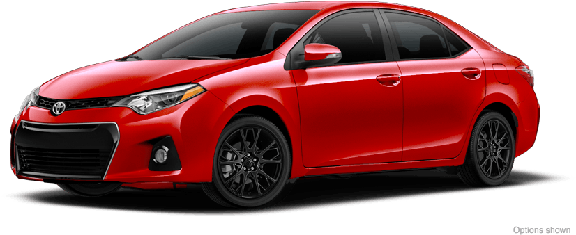 Corolla - 2016 Corolla Le Red Clipart (900x425), Png Download