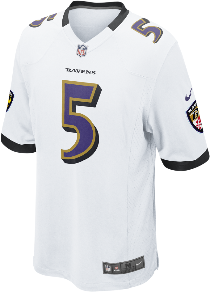 Nike Nfl Baltimore Ravens Kids' Football Away Game - Ray Lewis Super Bowl Jersey Clipart (1000x1000), Png Download