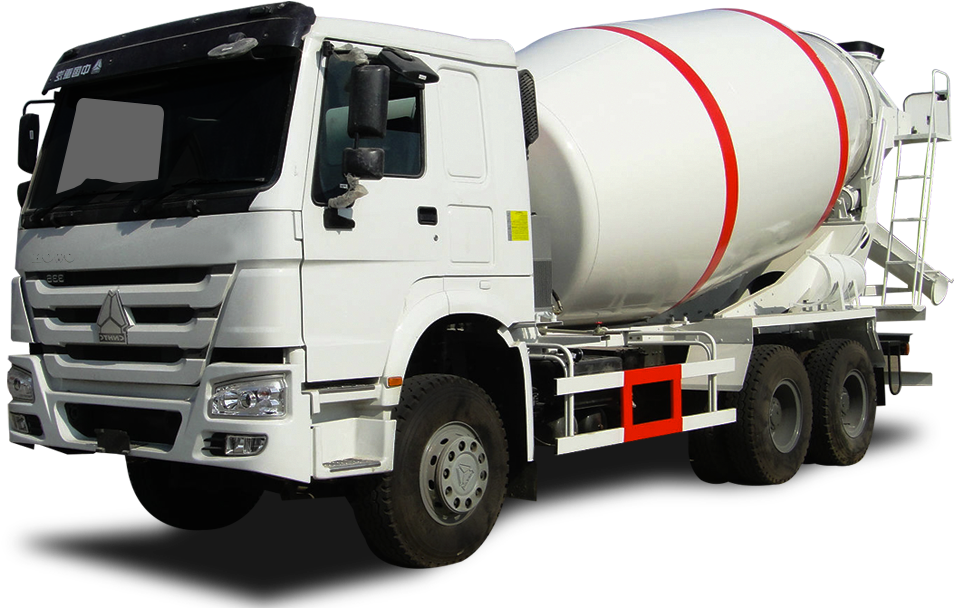 Mixer-truck - Trailer Truck Clipart (1036x664), Png Download