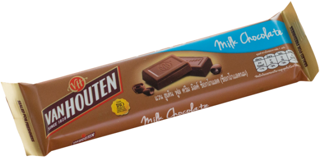Van Houten Milk Chocolate - Chocolate Bar Clipart (900x600), Png Download