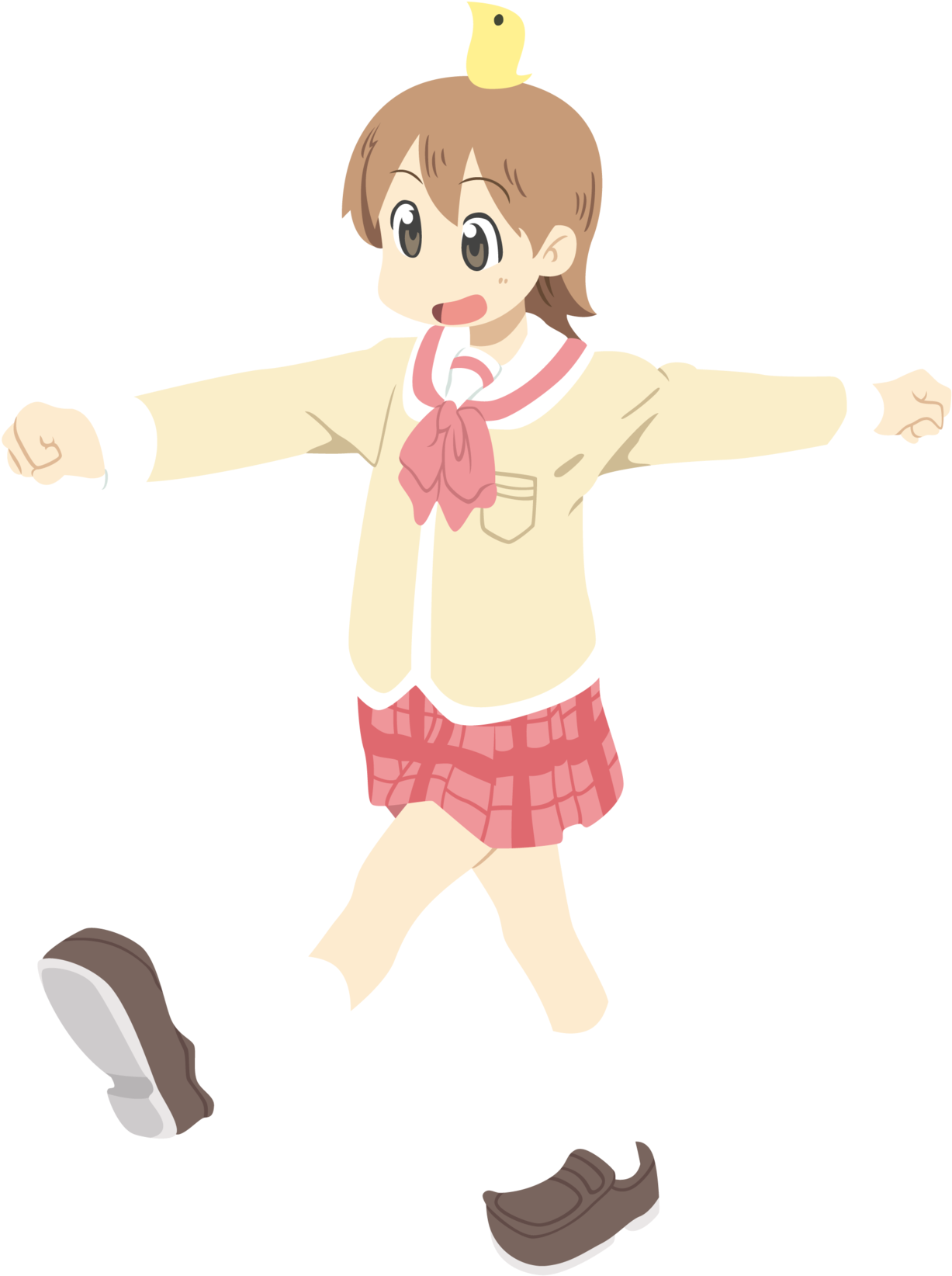 Png - Yuko Nichijou Render Clipart (1280x1700), Png Download