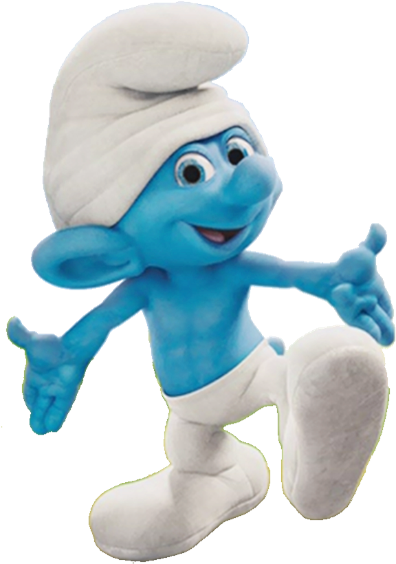 Smurf Blue Crackers Clipart (602x833), Png Download