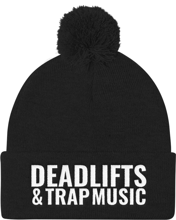 Deadlifts & Trap Music Pom Pom Knit Cap - Beanie Clipart (1000x1000), Png Download