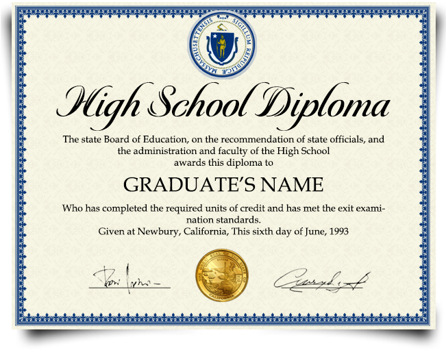 Usa High School Diploma Clipart (650x650), Png Download