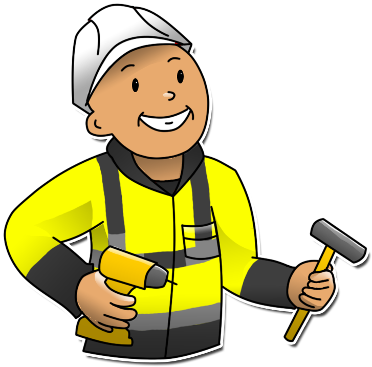 North Lakes Handyman - Cartoon Clipart (1000x1000), Png Download