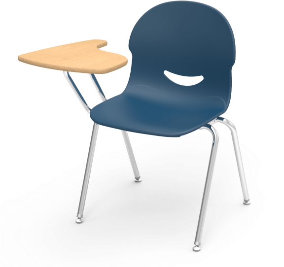 Student Desk Top View Png , Png Download - Chair Desks Clipart (576x542), Png Download
