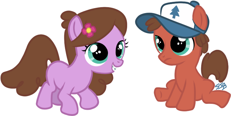 Tenaflyviper, Braces, Crossover, Dipper Pines, Gravity - Gravity Falls Dipper Pony Clipart (792x423), Png Download
