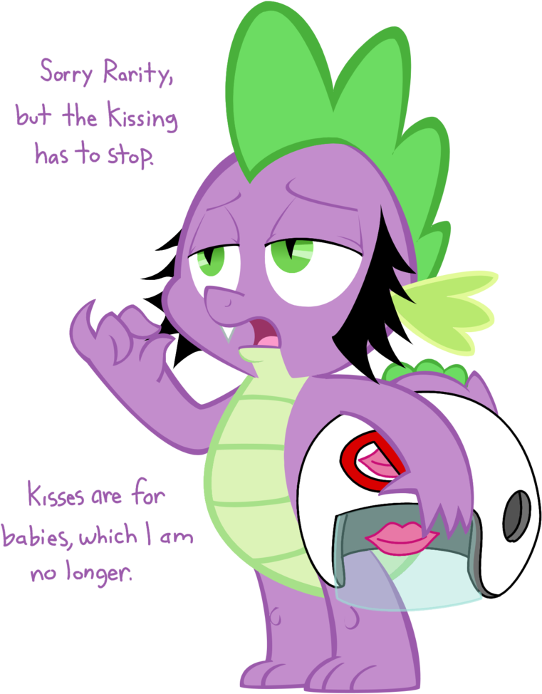 Acstlu, Crossover, Dragon, Grandma's Kisses, Helmet, - Spongebob My Little Pony Crossover Clipart (797x1024), Png Download