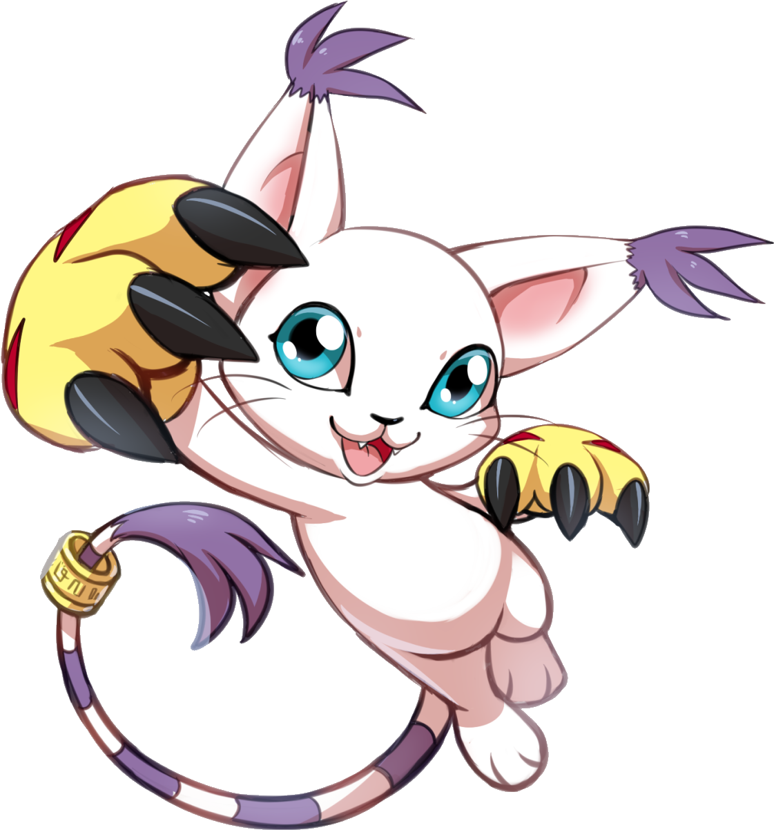 View Samegoogleiqdbsaucenao Gatomon , - Digimon Gatomon Render Clipart (1280x1307), Png Download