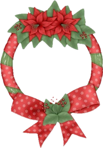 Christmas Vintage Garland Transparent Clipart (332x476), Png Download