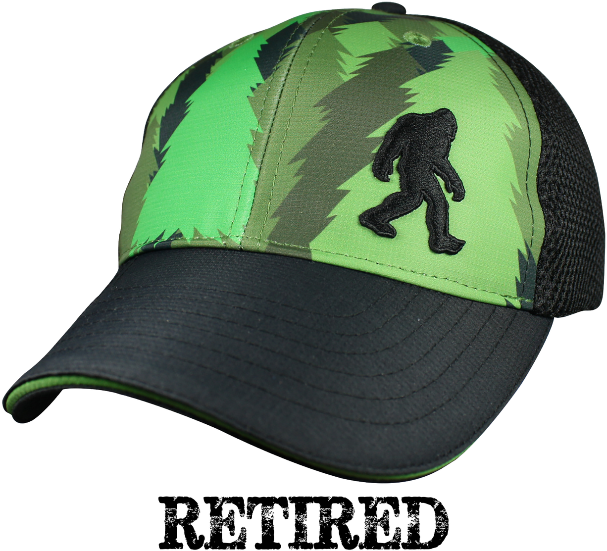 Trucker Hat - Bigfoot Forest - Christmas Baseball Hat Clipart (1280x1280), Png Download