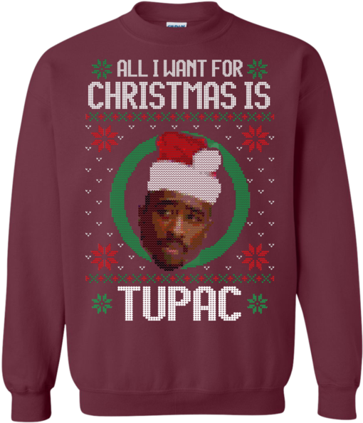 2 Pac Ugly Sweater Cc - George Michael Christmas Jumper Clipart (600x600), Png Download