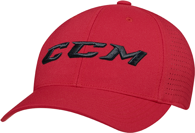 Red Perforated Flex Cap - Hat Clipart (756x709), Png Download