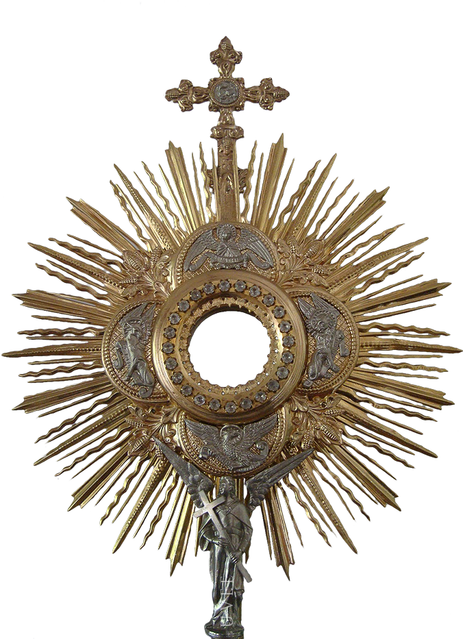 Monstrance - Blessed Sacrament Clipart (700x933), Png Download