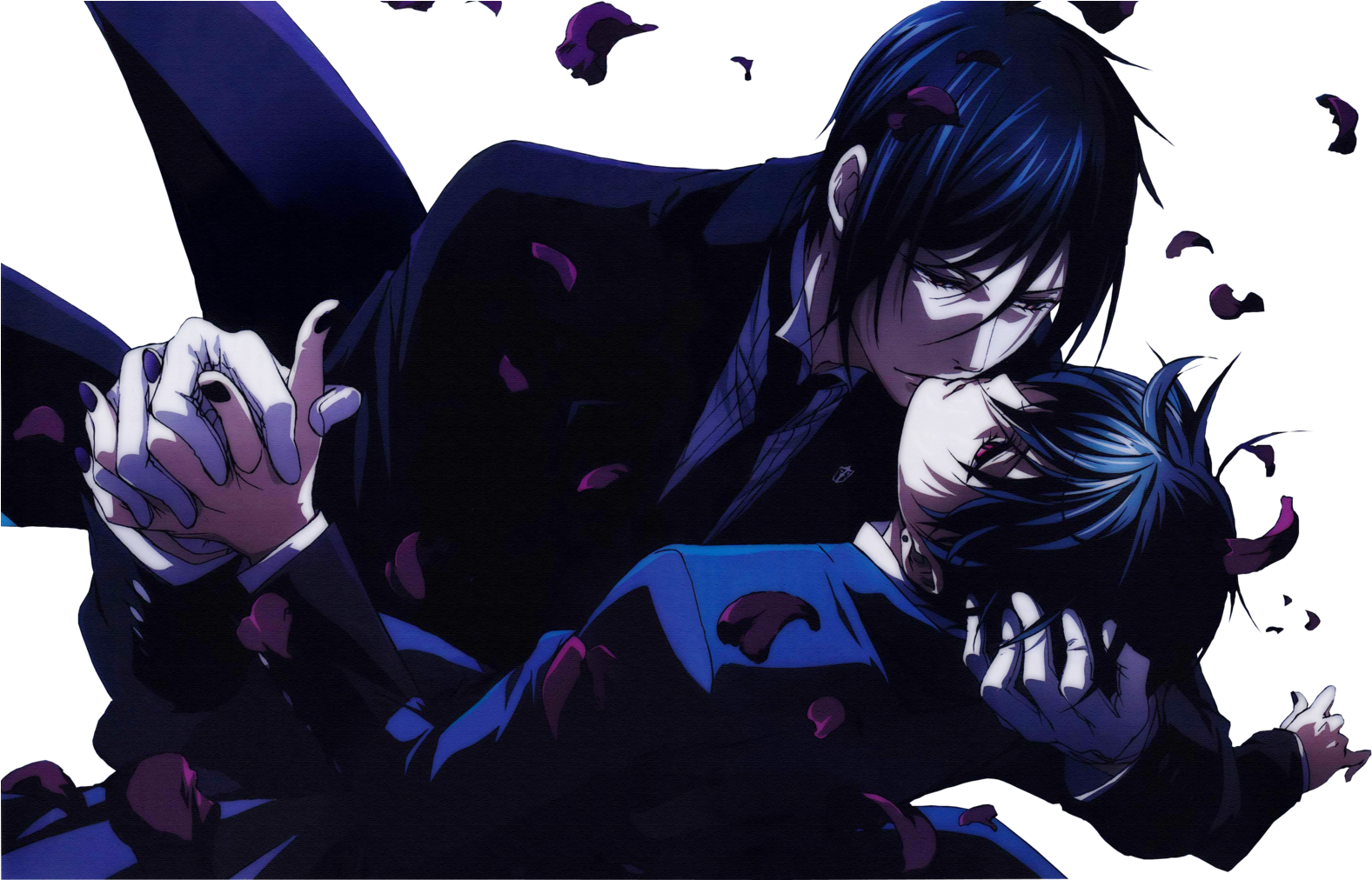 Kuroshitsuji Yaoi Images Yaoi Of Black Butler Hd Wallpaper - Sebastián X Ciel Yaoi Clipart (1600x1011), Png Download