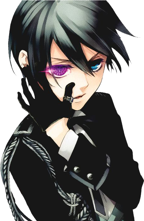 #ciel Phantomhive #ciel #kuroshitsuji #сиэль Фантомхайв - Black Butler Anime Ciel Clipart (462x709), Png Download