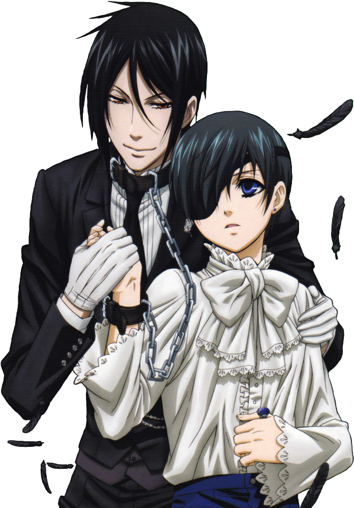 Sebastian And Ciel - Black Butler Ciel Png Clipart (705x1000), Png Download
