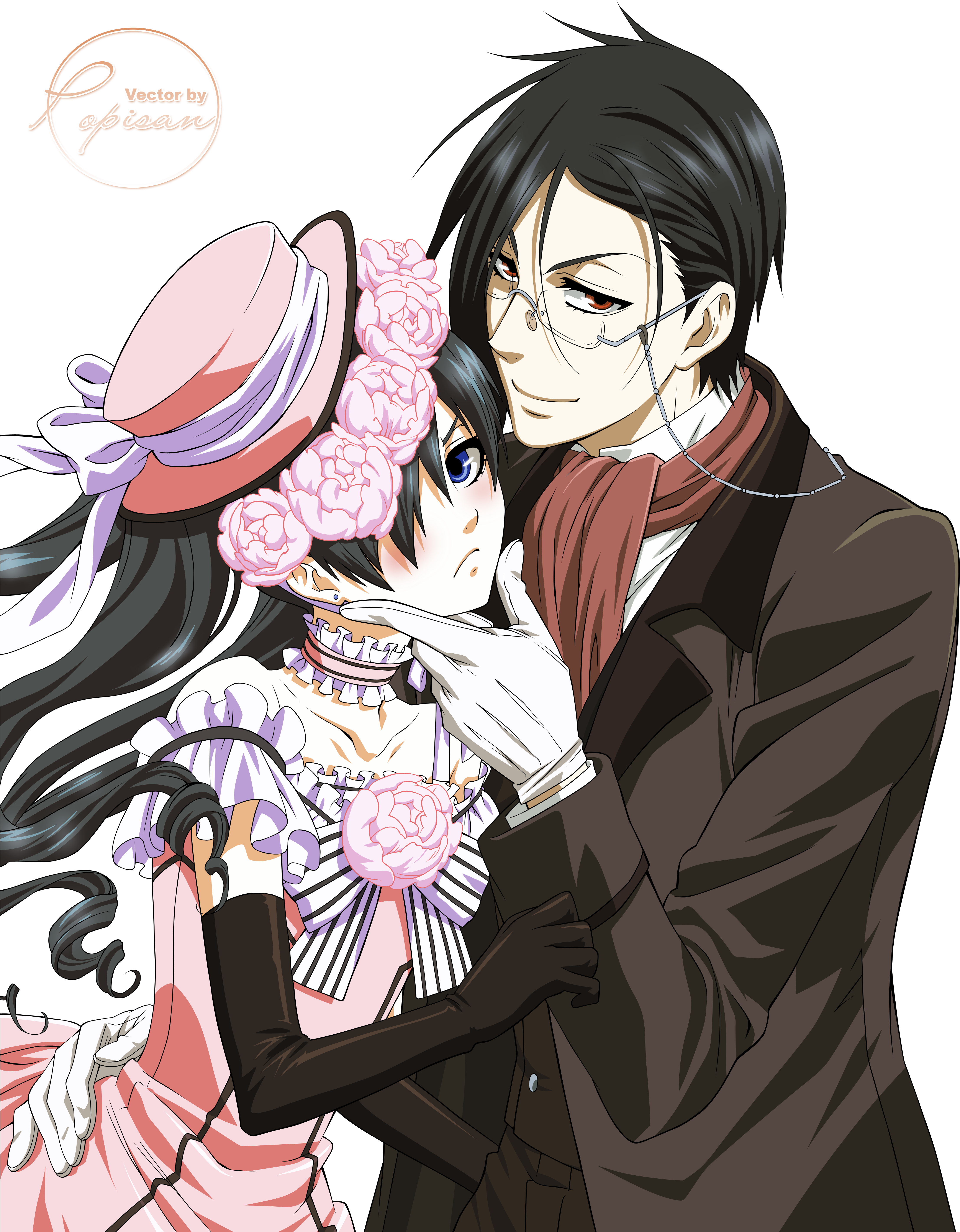 Download Png - Lady Ciel And Sebastian Clipart (4500x5702), Png Download