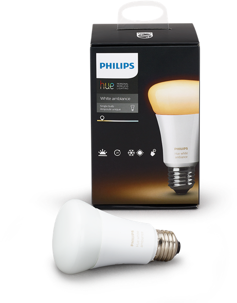A19 Philips Hue 10w Dimmable White Ambiance Indoor - Philips Hue Packaging Clipart (600x600), Png Download