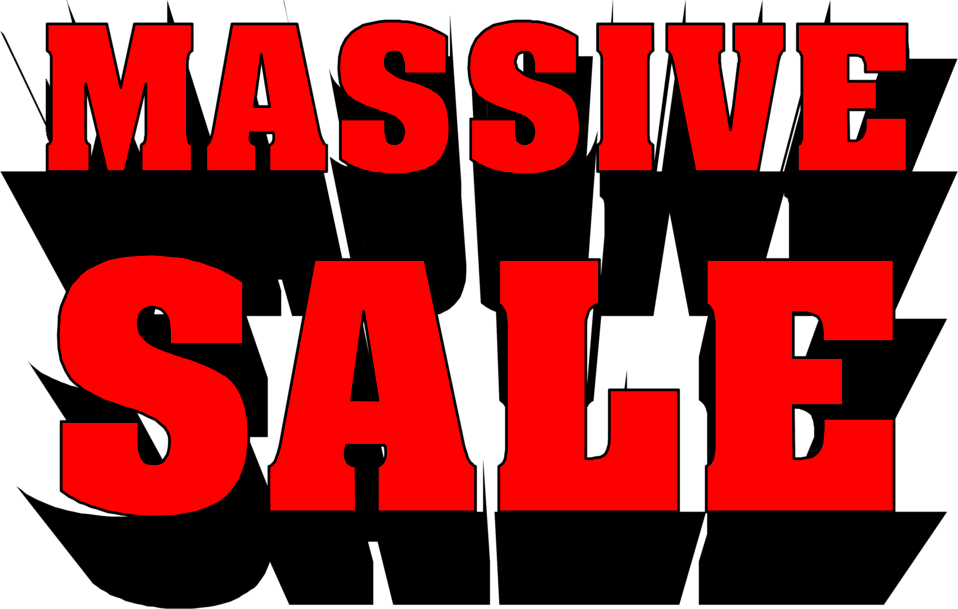 Massive Discounts On Clearance Stock - Poster Clipart (958x609), Png Download