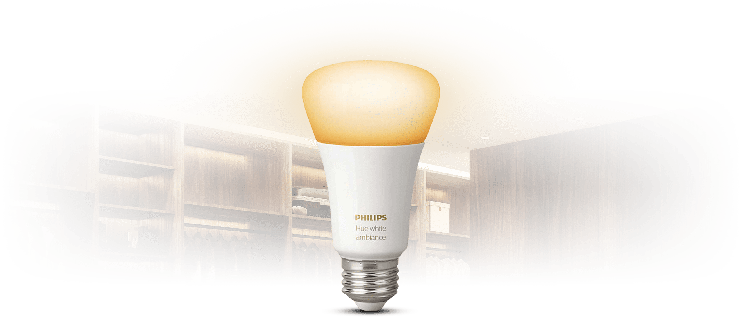 Philips Hue - Compact Fluorescent Lamp Clipart (2559x1093), Png Download
