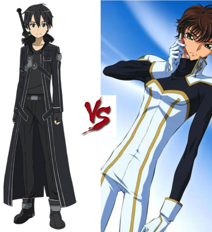 Kirito Vs Light Yagami Clipart (800x800), Png Download