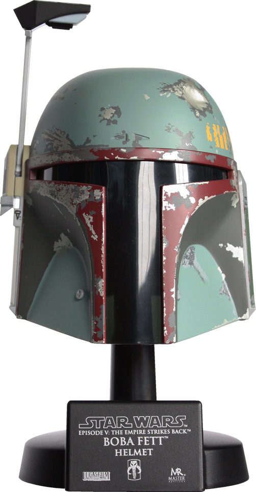 Boba Fett Helmet Front And Back - Boba Fett Helmet Official Clipart (502x963), Png Download