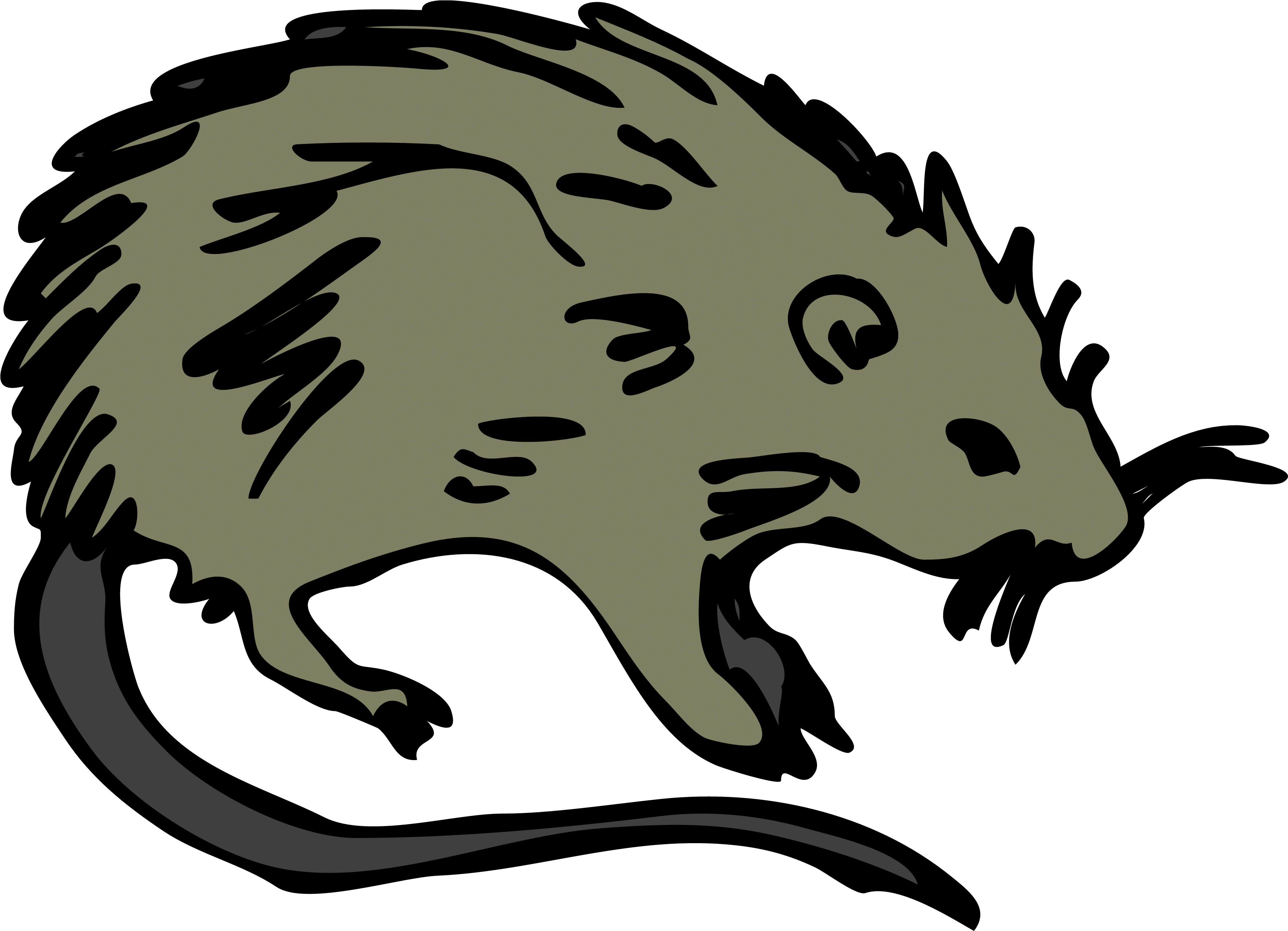 Cartoon Picture Of A Rat - Rodents Clipart - Png Download (3544x2557), Png Download