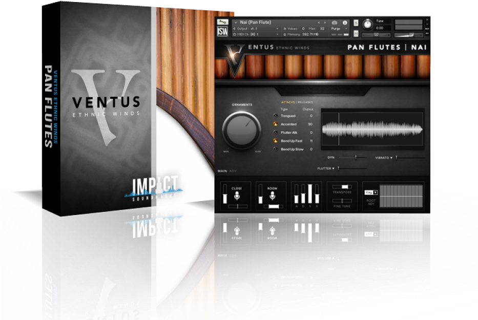 Impact Soundworks Ventus Ethnic Winds Sampled Pan Flutes - Impact Soundworks Ventus Ethnic Winds Bansuri Kontakt Clipart (932x652), Png Download