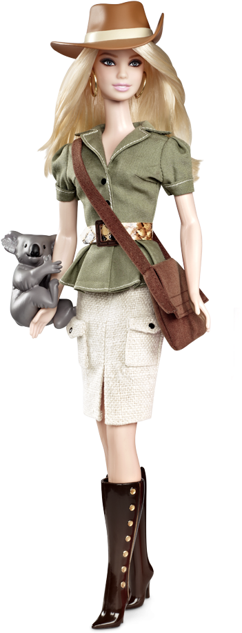 Barbies Around The World Clipart (640x950), Png Download