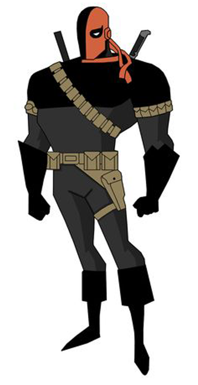 Batman Animated Movies, Son Of Batman, Super Soldier, - Deathstroke Bruce Timm Style Clipart (1140x1568), Png Download