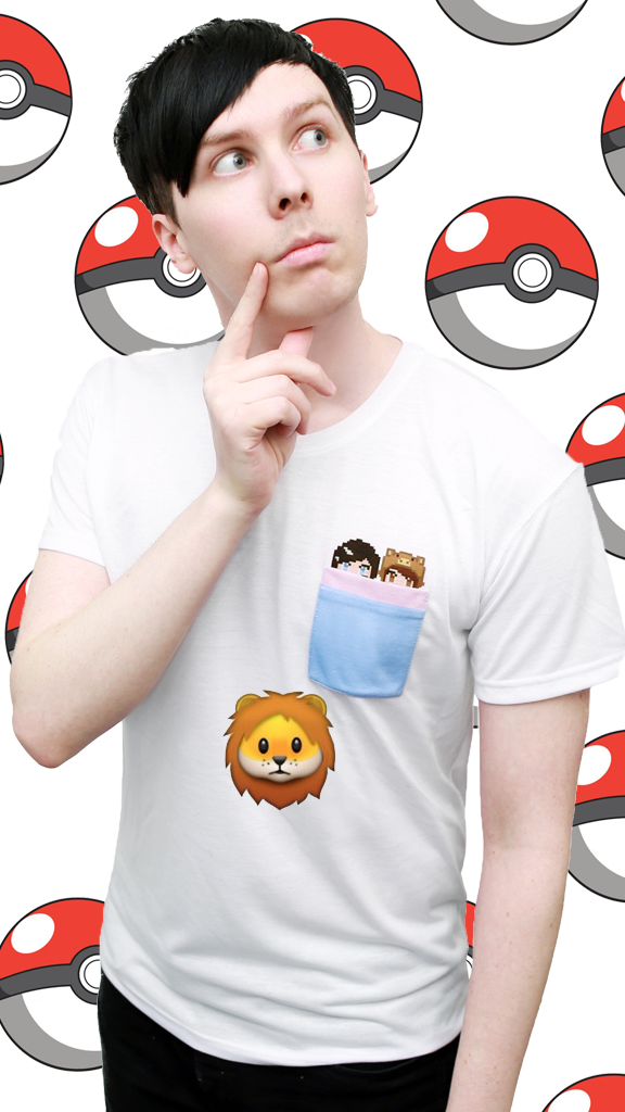 Amazingphil Amazingphil Edit Youtuber Lockscreen Lockscreen - Phil Lester White Shirt Clipart (576x1024), Png Download