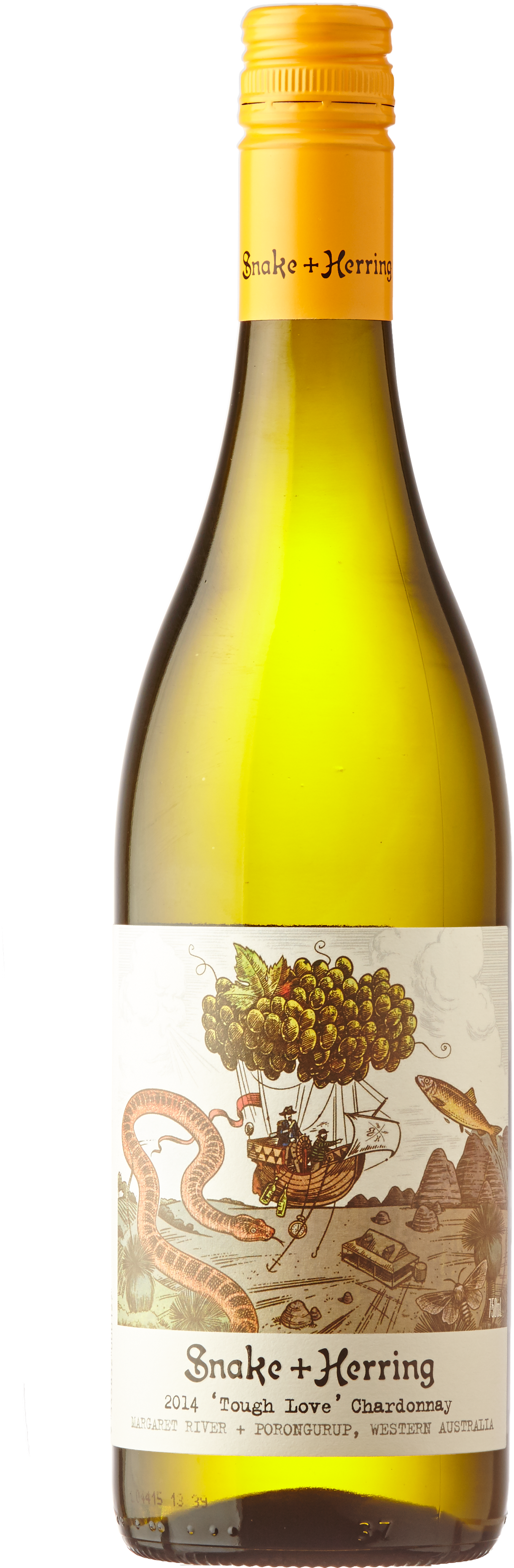 Snake & Herring Tough Love Chardonnay 2015 , Buy Wine - Sherry Clipart (3744x5616), Png Download