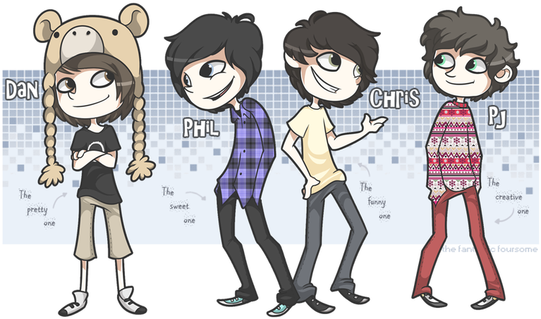 Picture - Cute Fan Art Youtubers Clipart (785x471), Png Download