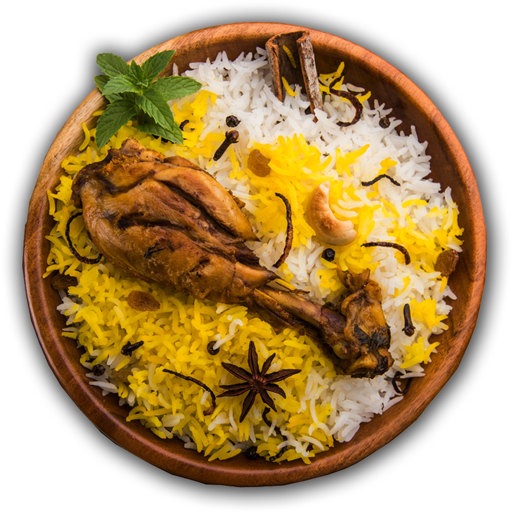 Rt For Chicken Biriyani Like For Mutton Biriyani *note - Chicken Biryani Top View Clipart (1024x1024), Png Download