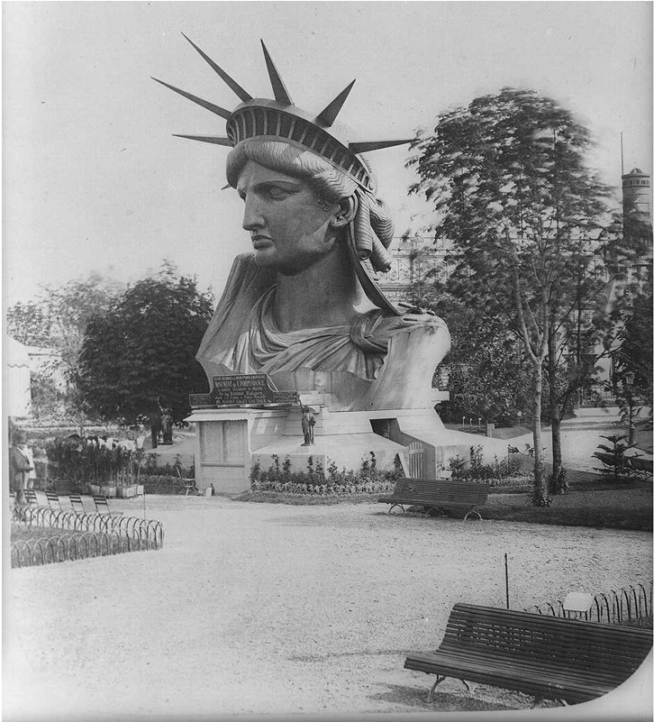 Liberty's Head And Crown Was The Second Part Of The - Statue Of Liberty Old Clipart (1060x800), Png Download