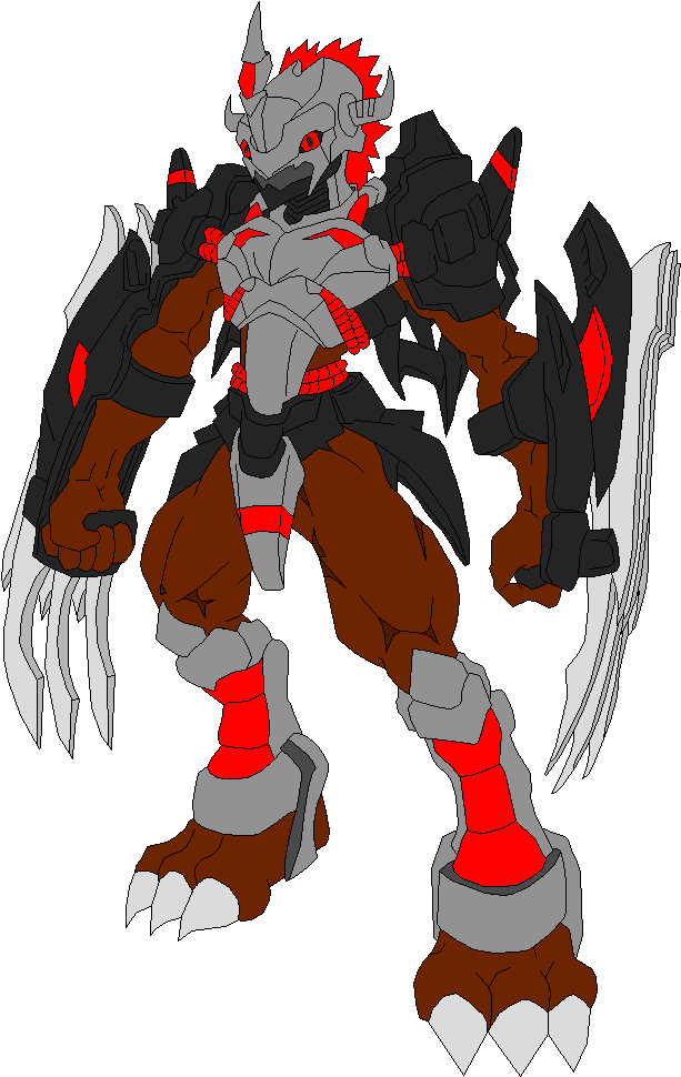 Umbra Wargreymon - Illustration Clipart (633x973), Png Download