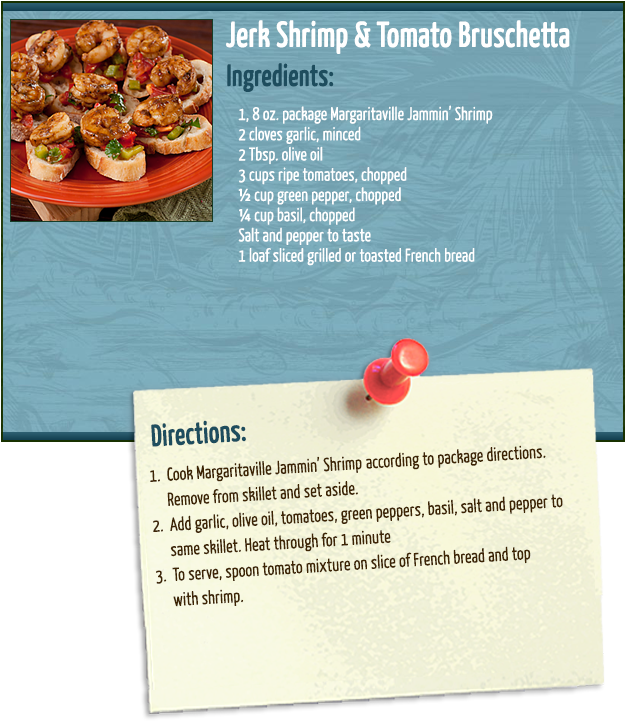 Jerk Shrimp Bruschetta - Shrimp And Prawn Clipart (630x749), Png Download
