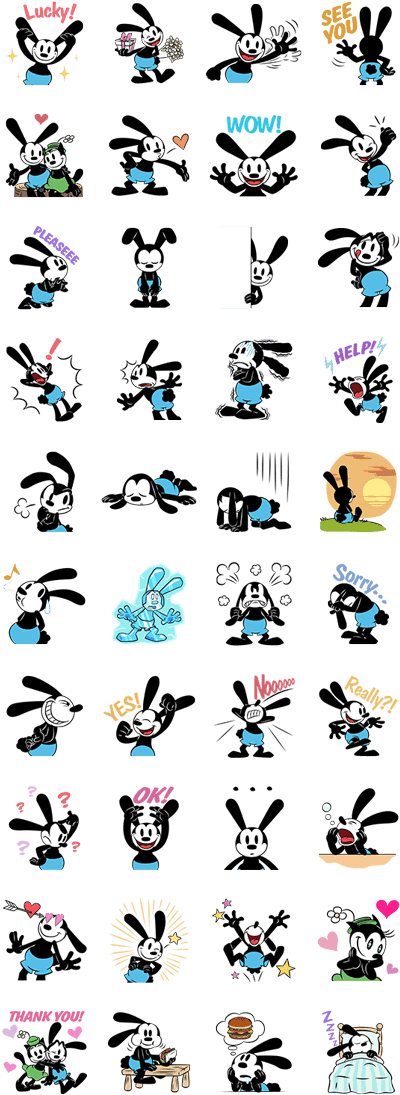 Oswald The Lucky Rabbit Clipart (420x1121), Png Download