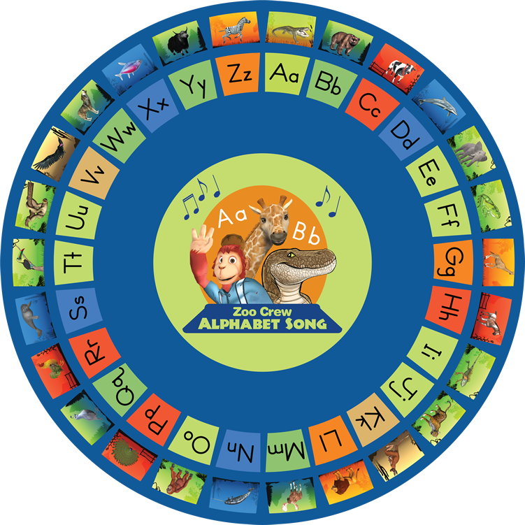 Alphabet Classroom Rug Round - Circle Clipart (751x751), Png Download