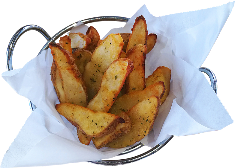 Seasoned Potato Wedges - French Fries Clipart (800x800), Png Download
