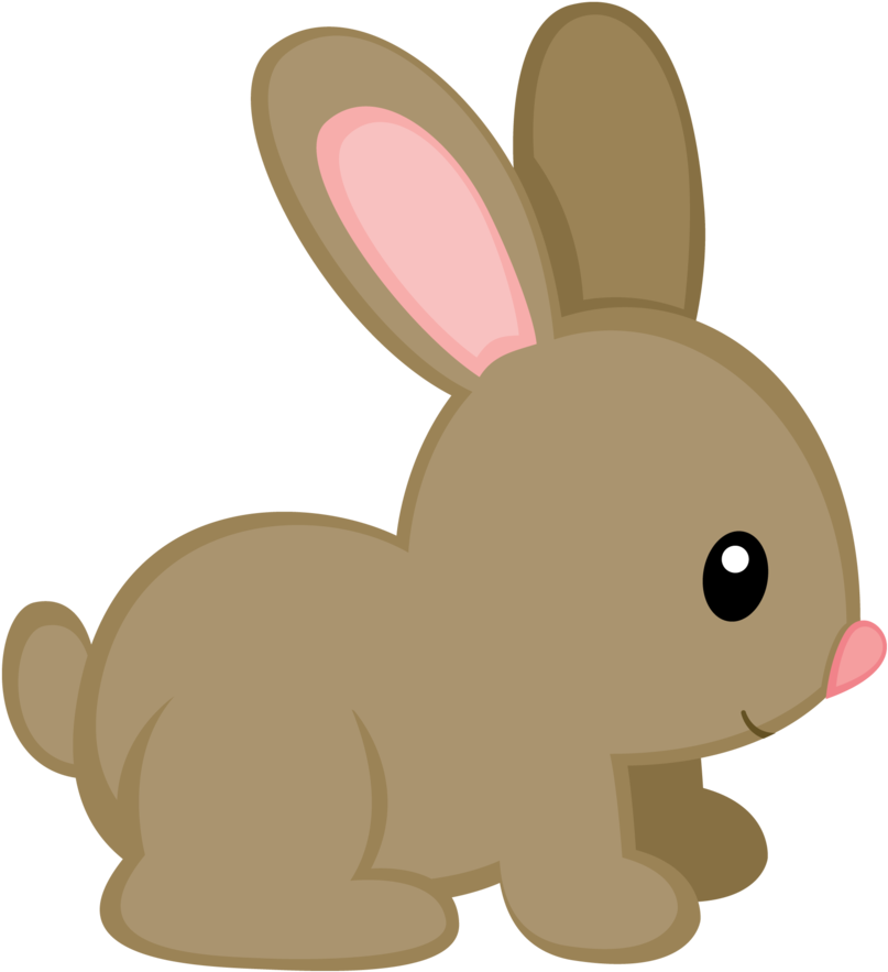 Bunnies Clipart Baby Shower - Bunny Rabbit Clip Art - Png Download (822x900), Png Download
