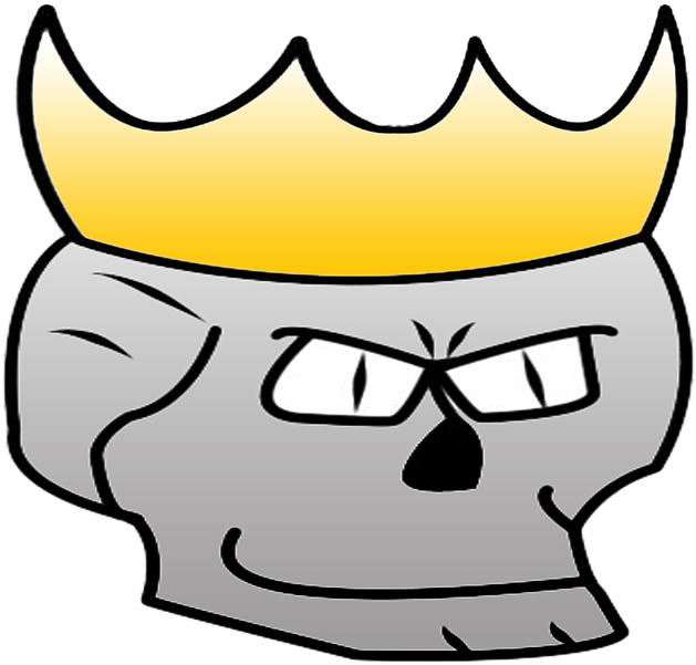 King Skull Color Player Png Image - Cartoon Clipart (1280x720), Png Download