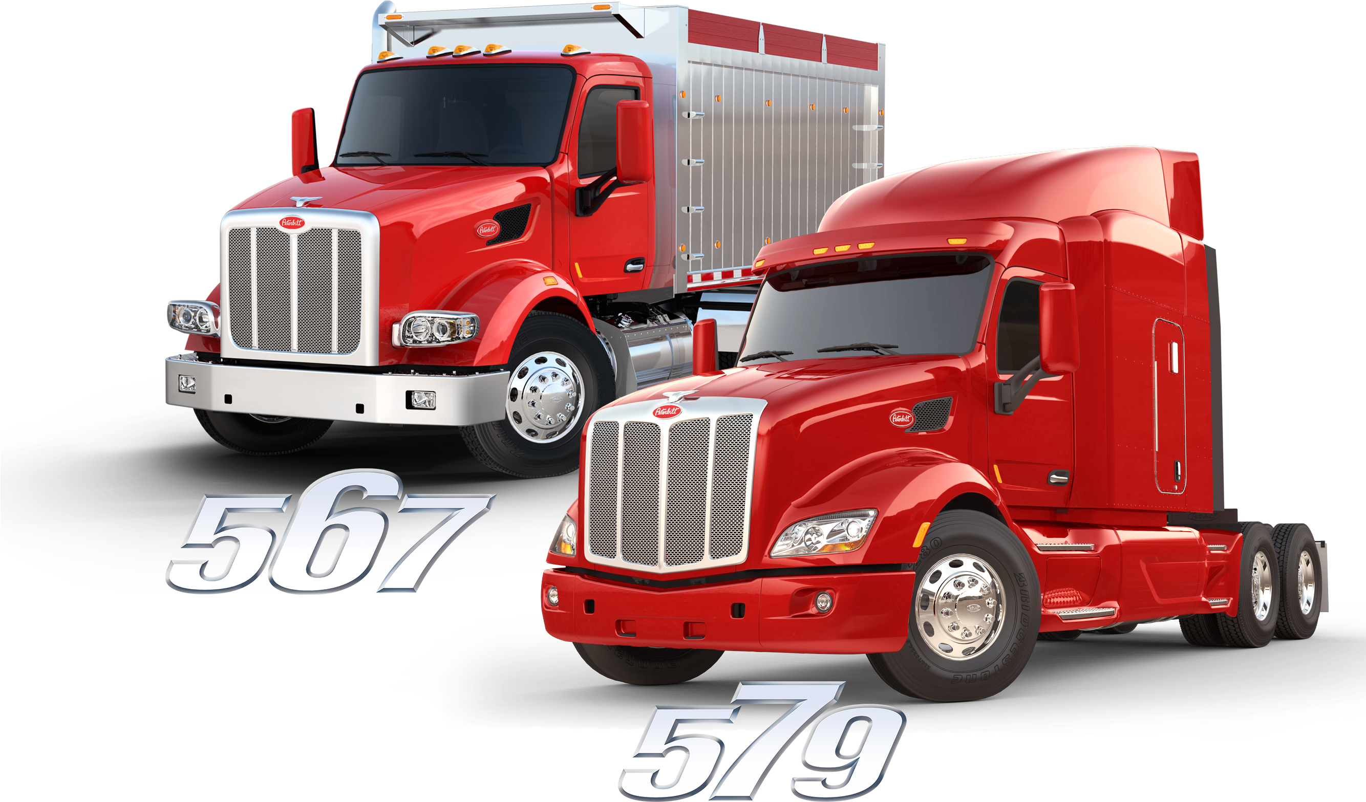 567and 579 Peterbilt - Peterbilt 567 Clipart (2667x2000), Png Download