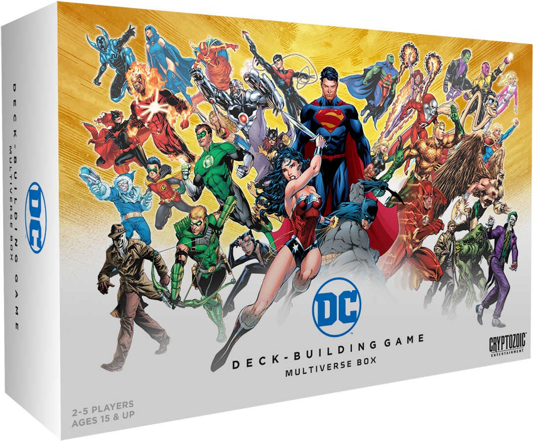 Dc Comics Deck Building Game Multiverse Box Clipart (1203x968), Png Download