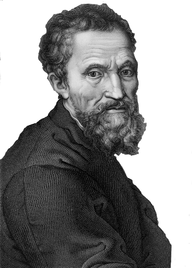 Michelangelo Buonarroti 1475 1564 Everett - Writers In Renaissance Period Clipart (644x900), Png Download