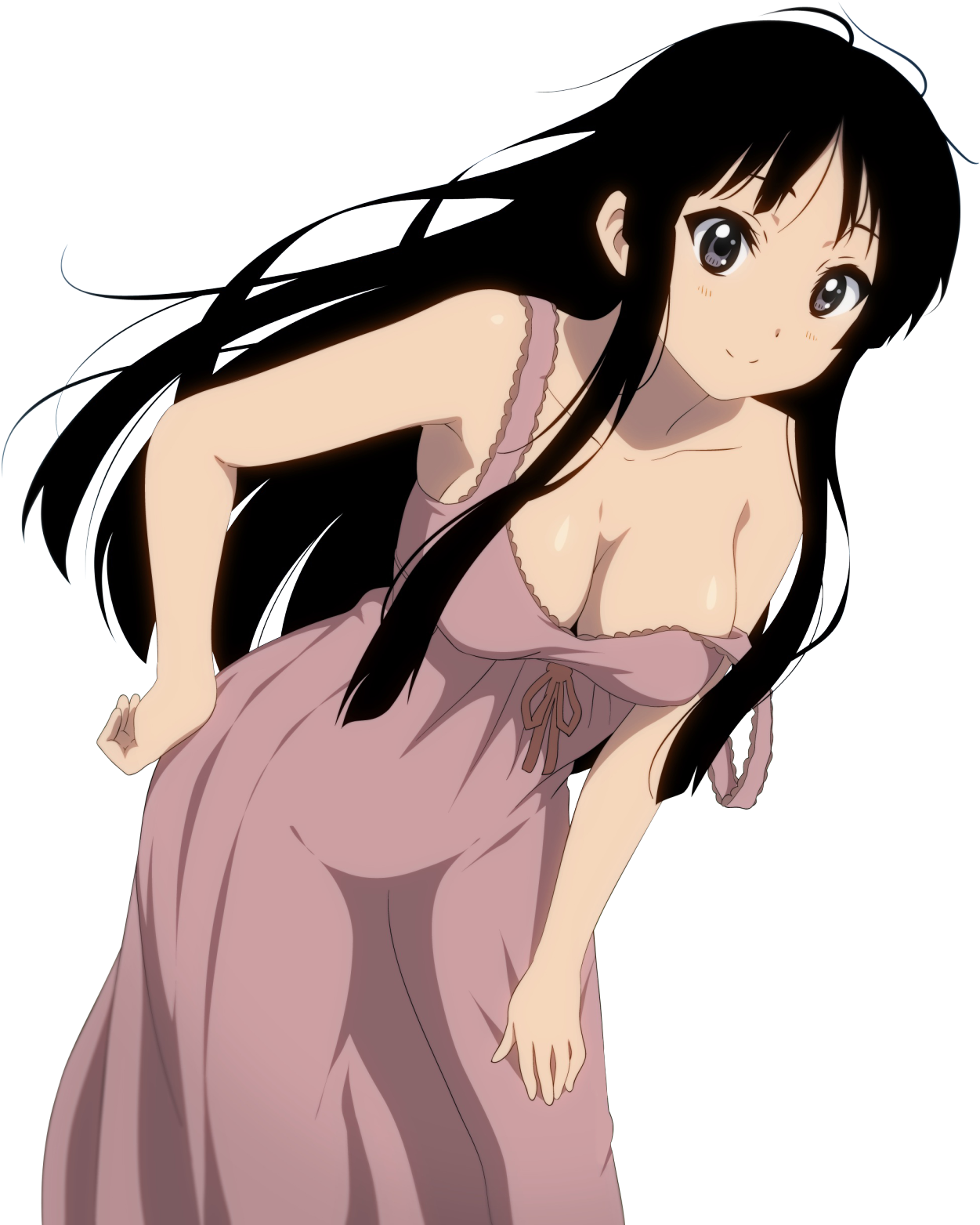 Mio Akiyama, Undress - Cartoon Clipart (1280x1587), Png Download