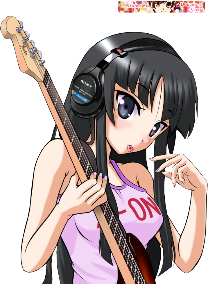 Mio Akiyama - K On Mio Clipart (864x1023), Png Download